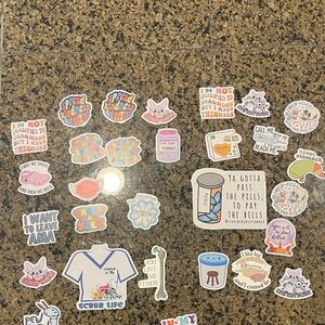Lot of 32 Nursing Colorful Stickers